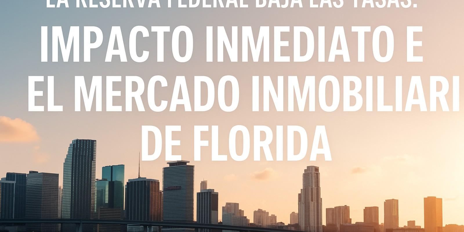 Impacto de la baja en tasas de interés en Miami