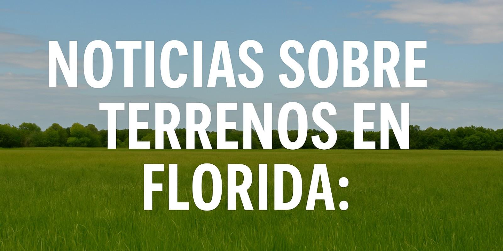 Terrenos en Florida: Oportunidades y Tendencias 2025
