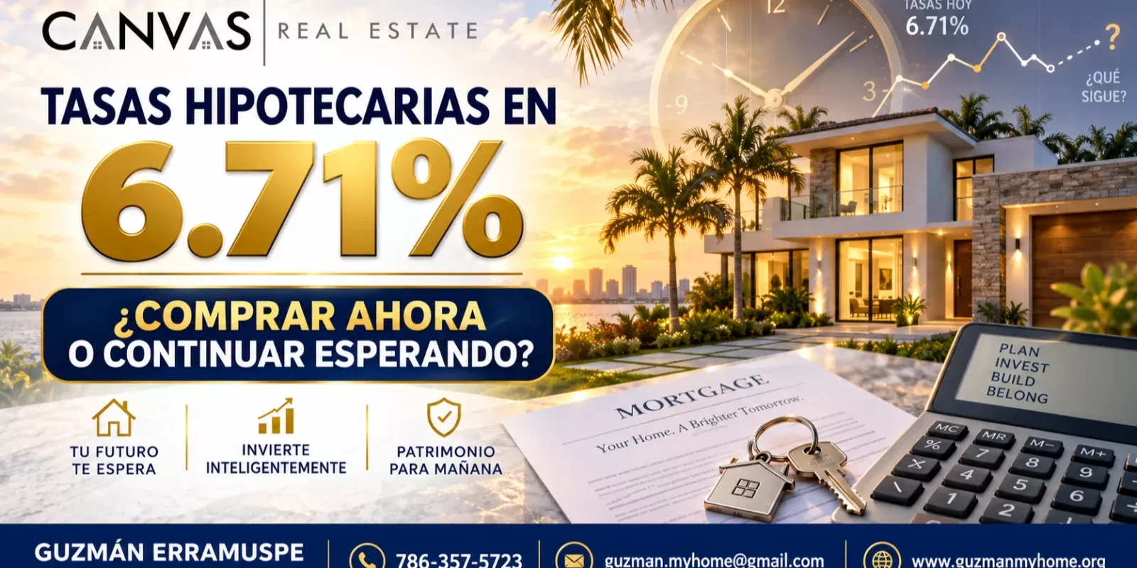 Tasas hipotecarias al 6.71%: ¿Es el momento de comprar?