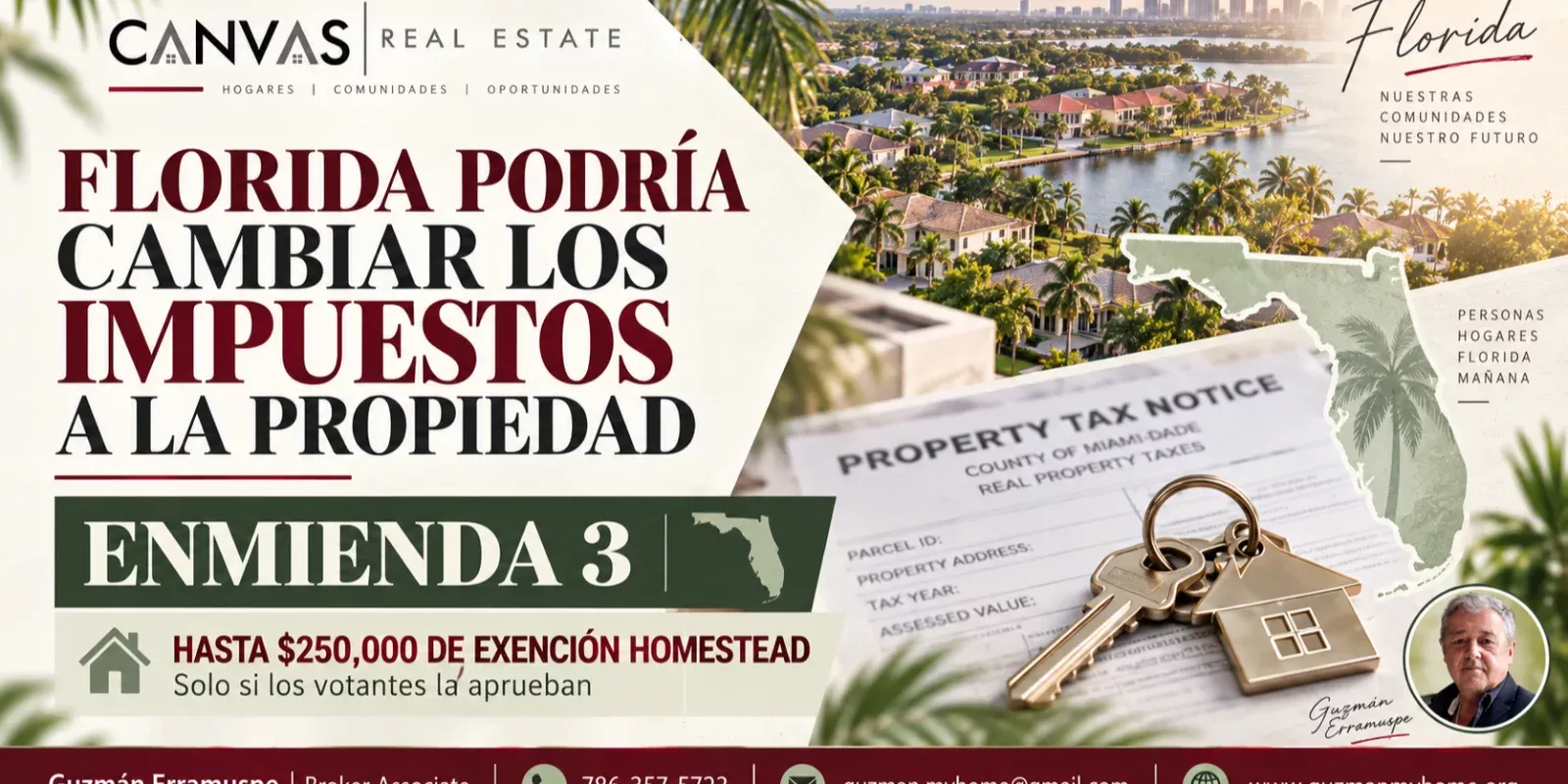 Impacto de la Enmienda 3 en los impuestos a la propiedad