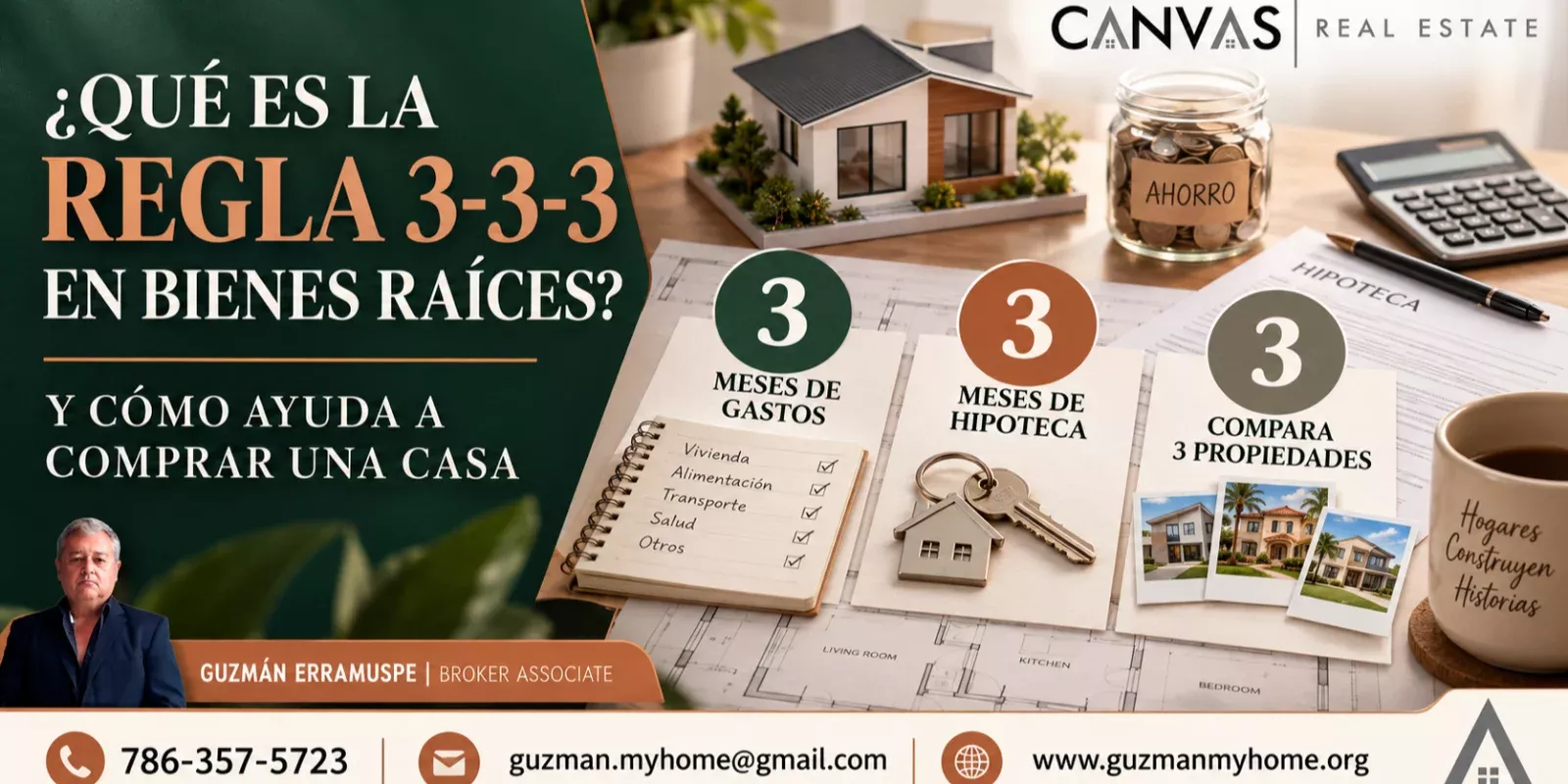 Regla 3-3-3: Guía para Comprar Tu Casa Ideal
