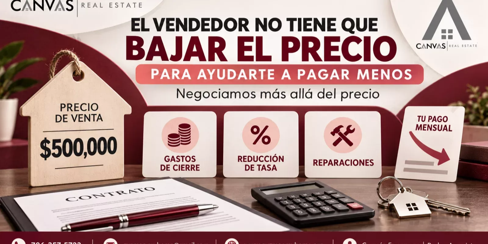 El vendedor no tiene que bajar el precio para ayudarte a pagar menos: como tu Realtor, negocio más allá del precio