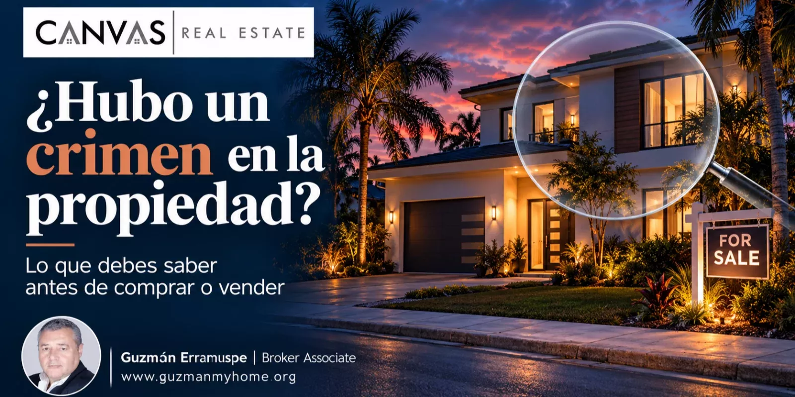 ¿Qué pasa si hubo un crimen en una propiedad que está en venta?